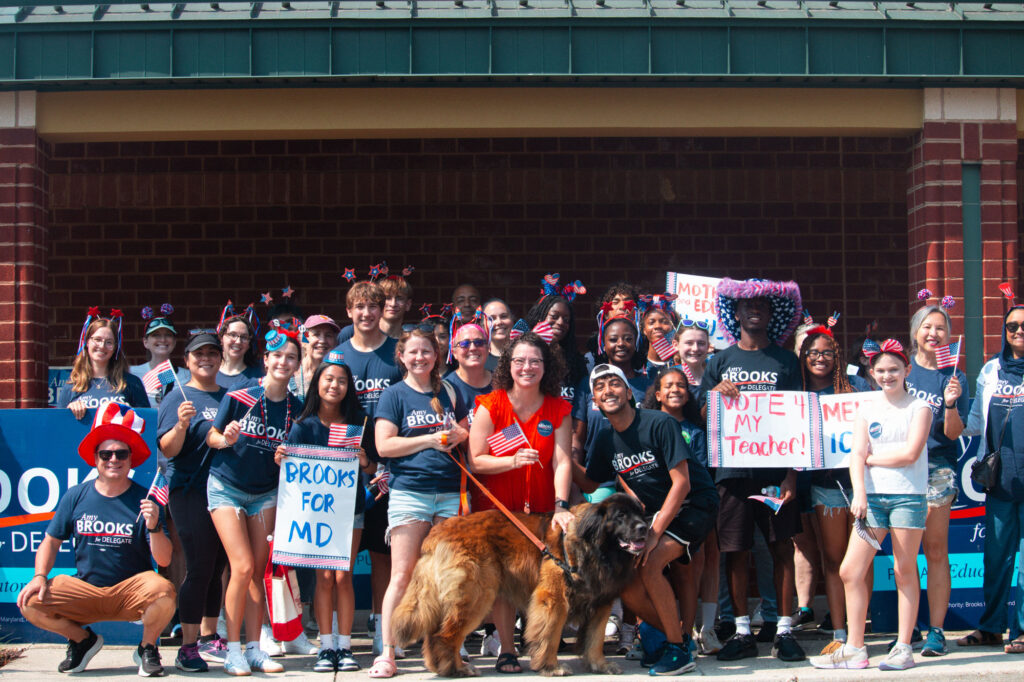 Group photo of Brooks for Maryland supporters